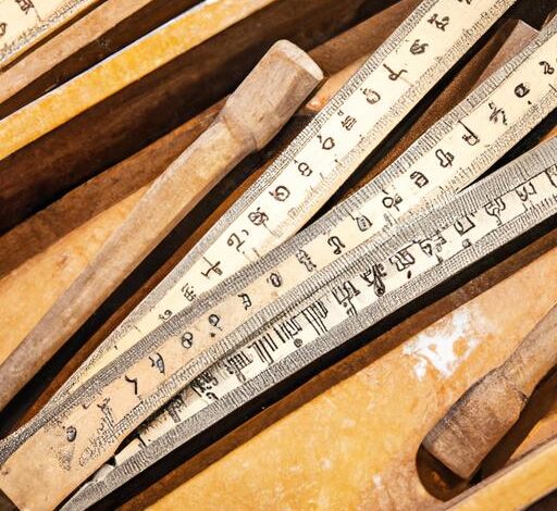 Vintage Wooden Measuring Tools