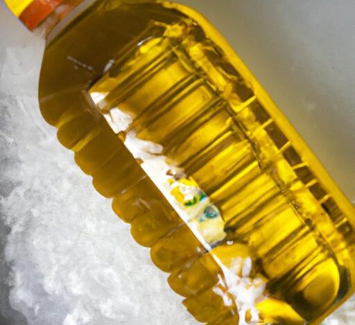 Will Cooking Oil Freeze